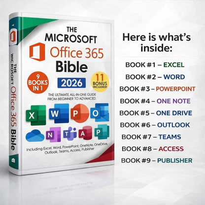 The Microsoft Office 365 Bible [Bundle 9 in 1]